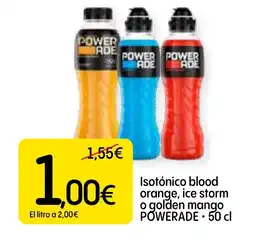 Dialprix POWERADE Isotónico blood orange, ice storm o golden mango oferta