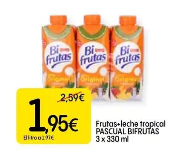 Dialprix PASCUAL BIFRUTAS Frutas+leche tropical oferta