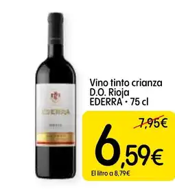 Dialprix EDERRA Vino tinto crianza D.O. Rioja oferta