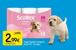Dialprix SCOTTEX Papel higiénico original oferta