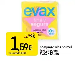 Dialprix EVAX Compresa alas normal fina y segura oferta