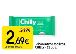 Dialprix CHILLY Jabon íntimo toallitas oferta