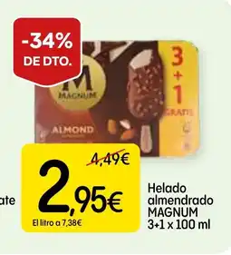 Dialprix MAGNUM Helado almendrado oferta