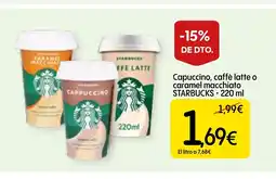 Dialprix STARBUCKS Capuccino, caffè latte o caramel macchiato oferta