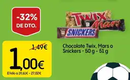 Dialprix TWIX, MARS O SNICKERS Chocolate oferta