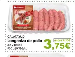 Hiper Usera CALATAYUD Longaniza de pollo oferta