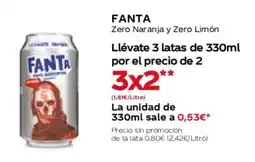 Hiper Usera FANTA Zero Naranja y Zero Limón oferta