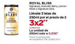 Hiper Usera ROYAL BLISS Signature, Aromatic Berry, Lemon Mixer y Signature Zero oferta