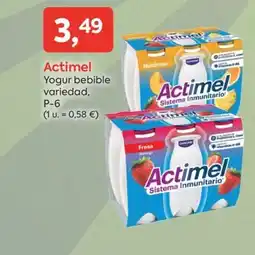 Suma Supermercados ACTIMEL Yogur bebible variedad oferta