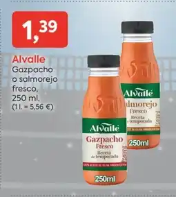 Suma Supermercados ALVALLE Gazpacho o salmorejo fresco oferta