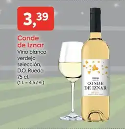 Suma Supermercados CONDE DE IZNAR Vino blanco verdejo selección D.O. Rueda oferta
