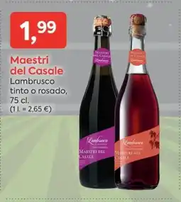 Suma Supermercados MAESTRI DEL CASALE Lambrusco tinto o rosado oferta