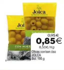 Plenus Supermercados JOLCA Olivas con/sen óso oferta