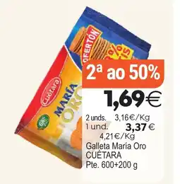 Plenus Supermercados CUÉTARA Galleta María Oro oferta