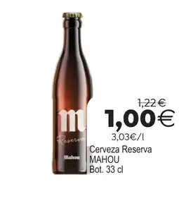 Plenus Supermercados MAHOU Cerveza Reserva oferta