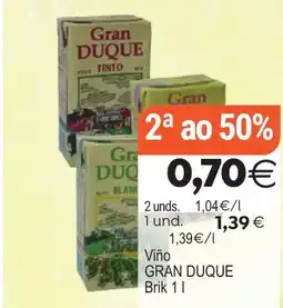 Plenus Supermercados GRAN DUQUE Viño oferta
