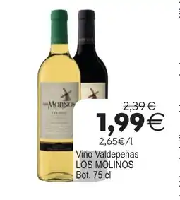 Plenus Supermercados LOS MOLINOS Viño Valdepeñas oferta