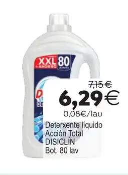 Plenus Supermercados DISICLIN Deterxente líquido Acción Total oferta
