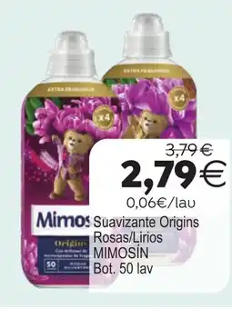Plenus Supermercados MIMOSIN Suavizante Origins Rosas/Lirios oferta