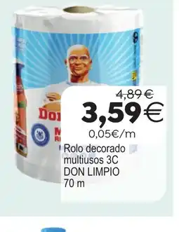 Plenus Supermercados DON LIMPIO Rolo decorado multiusos 3C oferta