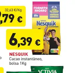 Hiperber NESQUIK Cacao instantáneo, bolsa oferta