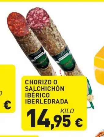 Hiperber Chorizo o salchichón ibérico iberledrada oferta