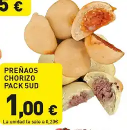 Hiperber Preñaos chorizo pack 5ud oferta