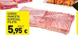 Hiperber Cerdo panceta especial filete oferta