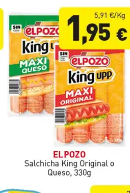 Hiperber ELPOZO Salchicha King Original o Queso oferta