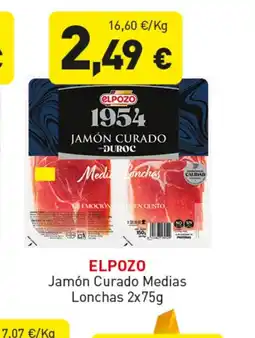Hiperber ELPOZO Jamón Curado Medias Lonchas oferta