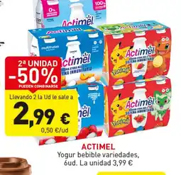 Hiperber ACTIMEL Yogur bebible variedades oferta