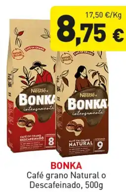 Hiperber BONKA Café grano Natural o Descafeinado oferta