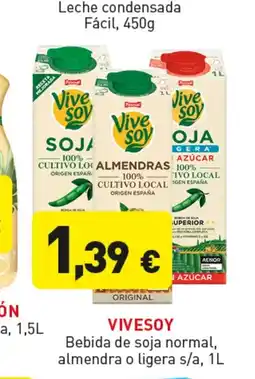 Hiperber VIVESOY Bebida de soja normal, almendra o ligera s/a oferta