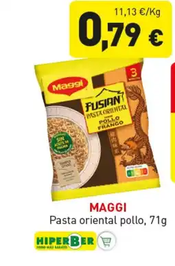 Hiperber MAGGI Pasta oriental pollo oferta