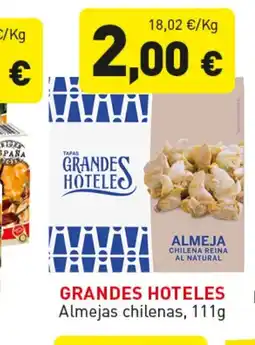 Hiperber GRANDES HOTELES Almejas chilenas oferta
