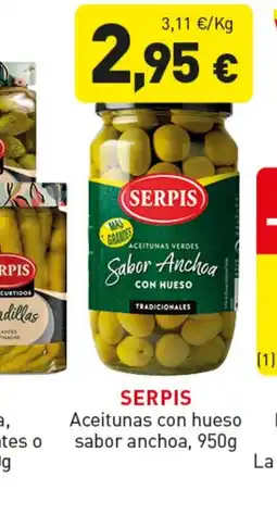 Hiperber SERPIS Aceitunas con hueso sabor anchoa oferta
