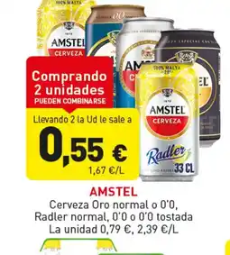 Hiperber AMSTEL Cerveza Oro normal o 0'0, Radler normal oferta