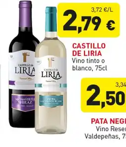 Hiperber CASTILLO DE LIRIA Vino tinto o blanco oferta