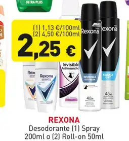 Hiperber REXONA Desodorante Spray oferta
