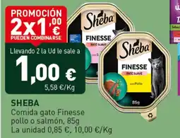 Hiperber SHEBA Comida gato Finesse pollo o salmón oferta