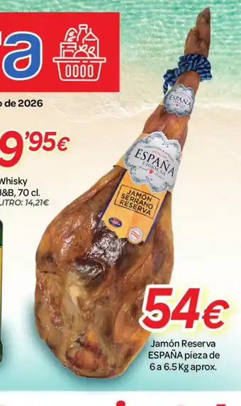 Alsara Supermercados ESPAÑA Jamón Reserva oferta