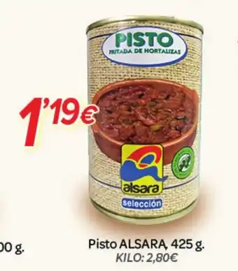 Alsara Supermercados ALSARA Pisto oferta