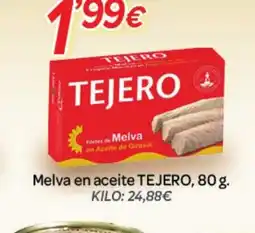 Alsara Supermercados TEJERO Melva en aceite oferta