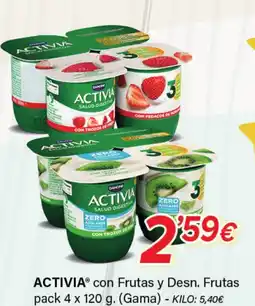 Alsara Supermercados ACTIVIA con Frutas y Desn. Frutas oferta
