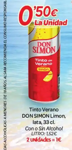 Alsara Supermercados DON SIMON Tinto Verano oferta