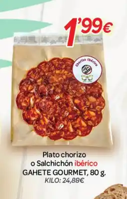 Alsara Supermercados GAHETE GOURMET Plato chorizo o Salchichón ibérico oferta