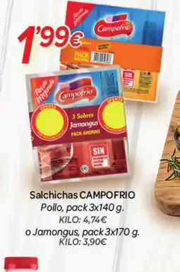 Alsara Supermercados CAMPOFRIO Salchichas oferta