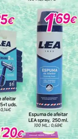 Alsara Supermercados LEA Espuma de afeitar oferta