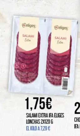 Claudio Salami extra ifa eliges lonchas oferta