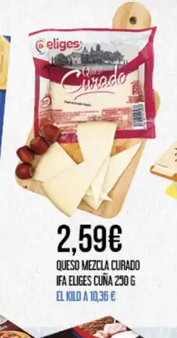 Claudio IFA ELIGES Queso mezcla curado cuña oferta